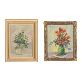 Two Small Vintage Still Life Paintings