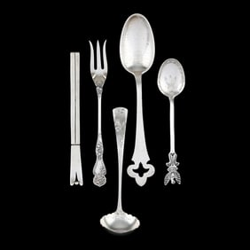 Five Pieces of Sterling Silver Flatware