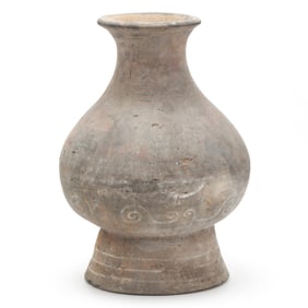 A Large Chinese Painted Pottery Tomb Jar