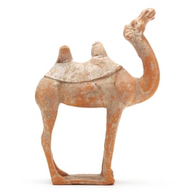 A Large Chinese Earthenware Camel Tomb Figure