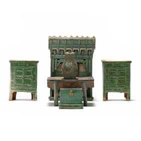 A Group of Chinese Funerary Tomb Art Works