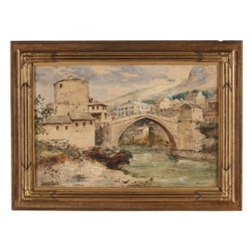 Henry John Yeend-King (English, 1855-1924), Mostar Bridge