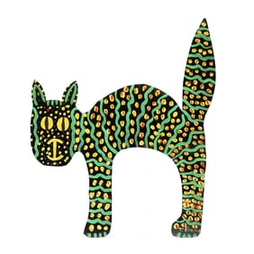 Rutherford "Tubby" Brown (GA, 1929-2003), Folk Art Cat