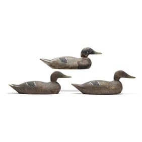 Three Pratt Mallard Decoys