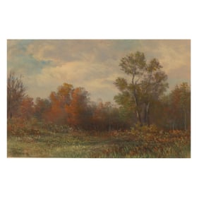 Peter Roos (American, 1850-1920), Autumn Landscape