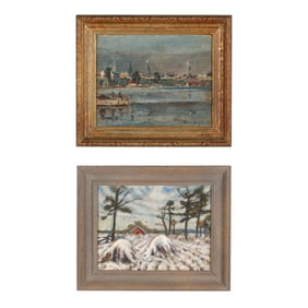 Two Small 20th Century Framed Landscape Paintings