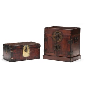 Two Asian Wood Boxes
