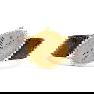 Gold Liberty Head $20 Double Eagle Coin Watch, Corum: Gold Liberty Head $20 Double Eagle Coin Watch, Corum quartz, movement serial number 228619, case number 408942, the round gold case with milgrain bezel, coin edge caseband, diamond set crown, and