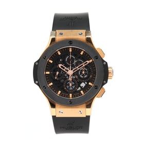Red Gold, Titanium, and Ceramic  Big Bang Aero Bang  Limited Edition Chronograph Watch, Hublot