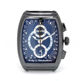 Black PVD Stainless Steel  Gran' Chrono Astro Buddy Two  Limited Edition Chronograph Watch, Dubey &