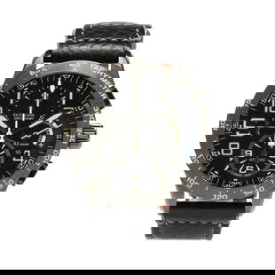 Gunmetal PVD Stainless Steel Airboss Mach 6 Power Gauge Limited Edition Watch, Victorinox Swiss: Gunmetal PVD Stainless Steel Airboss Mach 6 Power Gauge Limited Edition Watch, Victorinox Swiss Army circa 2008, automatic, Valjoux 7750, reference number 241308, limited edition number 137/333, the