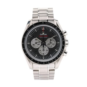 Stainless Steel and Meteorite Apollo-Soyuz  Speedmaster  Limited Edition Chronograph Watch, Omega