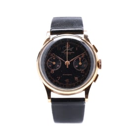 Vintage Gold Chronograph Watch, Javil by Chronographe Suisse