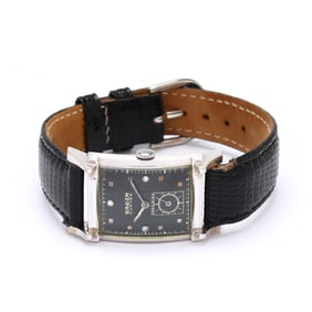 Vintage White Gold and Diamond  Curvex  Watch, Gruen