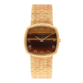 Gold and Tiger's Eye Quartz Watch, Piaget