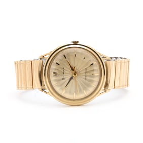 Vintage Gold-Plated  Sea King "JW"  Watch, Bulova