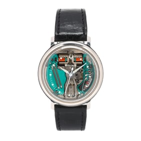 Stainless Steel  Accutron Spaceview  Watch, Bulova
