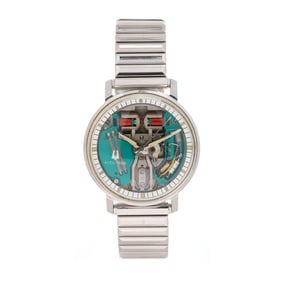Stainless Steel  Accutron Spaceview  Watch, Bulova