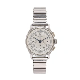 Vintage Stainless Steel Chronograph Watch, LeCoultre