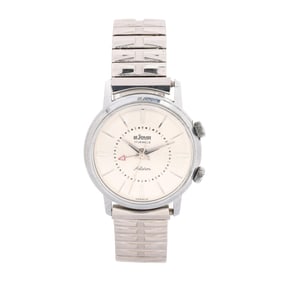 Vintage Stainless Steel Alarm Watch, Le Jour
