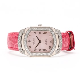 Lady's White Gold and Diamond  Cellini Cellissima  Watch, Rolex