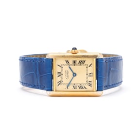 Lady's Vermeil  Tank must de Cartier  Watch, Cartier
