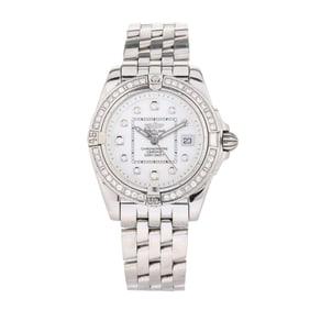 Lady's Stainless Steel and Diamond  Cockpit Lady  Chronometer Watch, Breitling