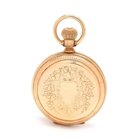 Antique Gold Hunter Case Pocket Watch, Elgin