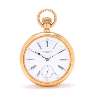 Gold Open Face Pocket Watch, Patek Philippe