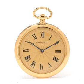 Gold Open Face Pocket Watch, Tiffany & Co.