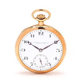 Gold Open Face Pocket Watch, Vacheron & Constantin