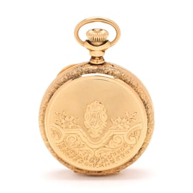 Lady's Gold Hunter Case Pocket Watch, Elgin