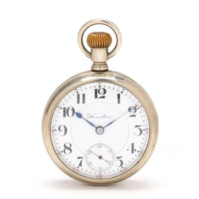 Antique Salesman's Sample Case Pocket Watch, Hamilton