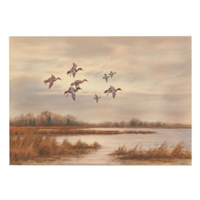 John W. Taylor, Jr. (American, 1931-2017), Mallards in Flight