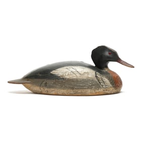 Ward Brothers (MD, Steve Ward 1895-1976 and Lem Ward 1896-1984), Rare Red Breasted Merganser