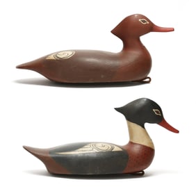 Lokosh (Joshua D. Hinson, OK, b. 1978), Pair of Mergansers