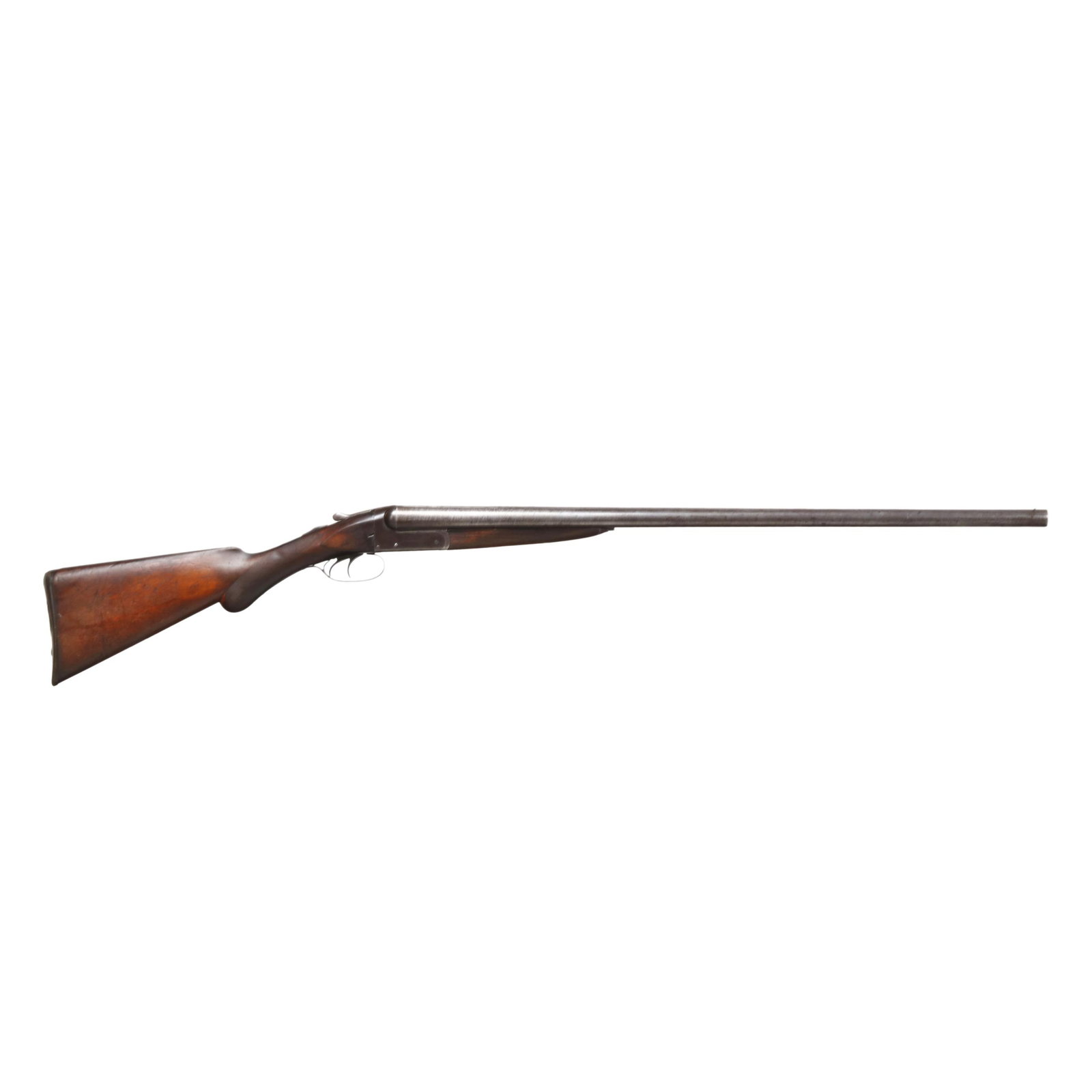 Remington Arms Model 1894 12ga Boxlock Doublegun: Remington Arms Model 1894 12ga Boxlock Doublegun Serial number 106232 present on water table, barrel flats, forend iron and trigger guard, 30 in. damascus barrel with matted top rib and single bead, b