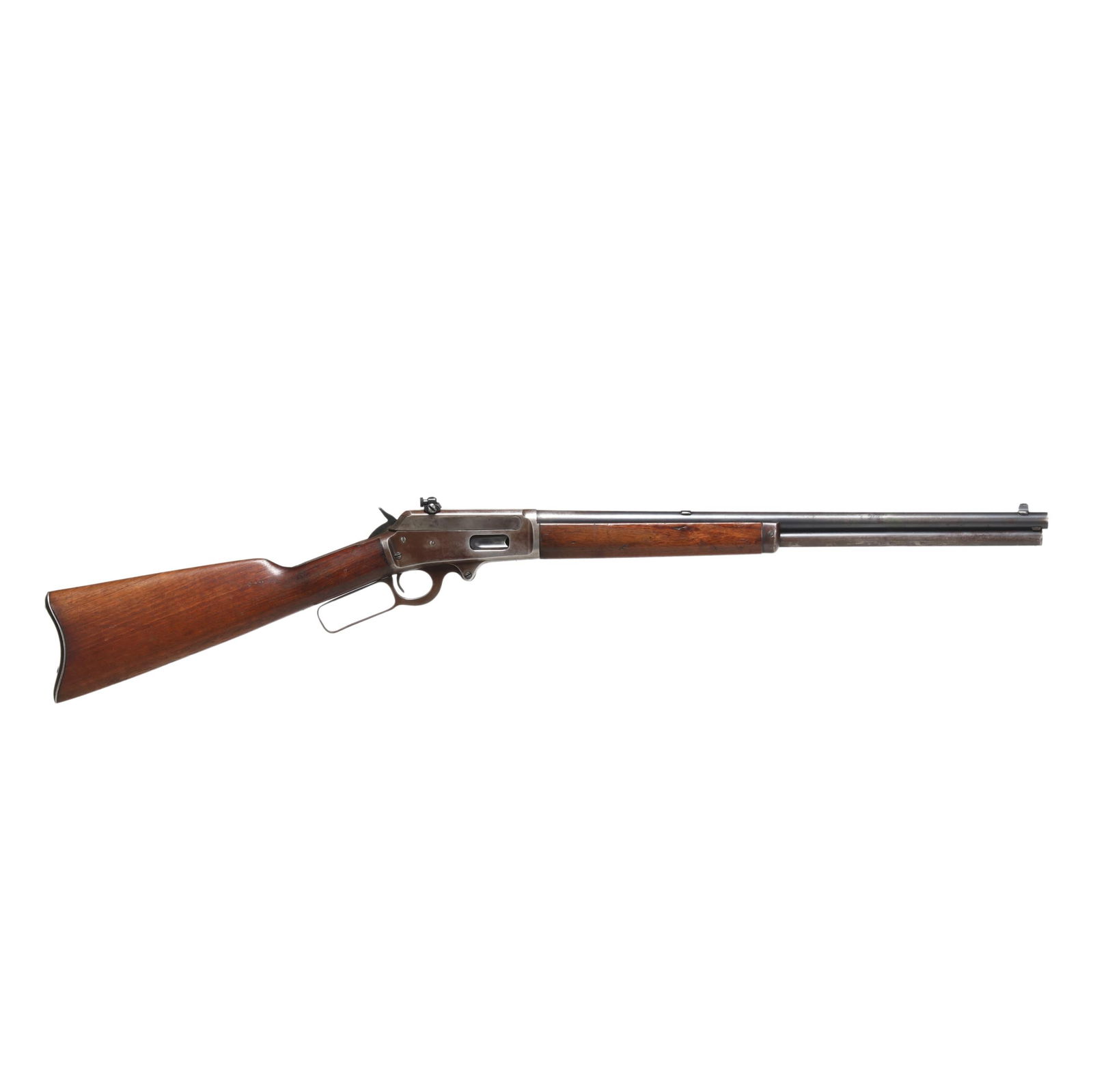 Marlin Model 1893 .30-30 Lever Action Rifle: Marlin Model 1893 .30-30 Lever Action RifleSerial number A495 present on lever-action receiver bottom tang under action lever, text of MARLIN FIREARMS CO. NEW-HAVEN, CT. U.S.A. SPECIAL SMOKELESS STEEL