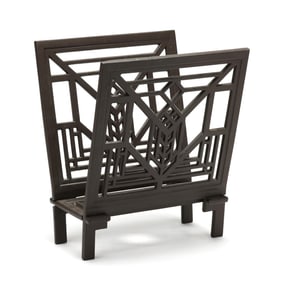 After Frank Lloyd Wright, Metal Magazine Rack