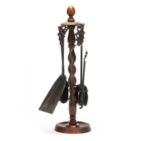 Barley Twist Fireplace Tools and Stand