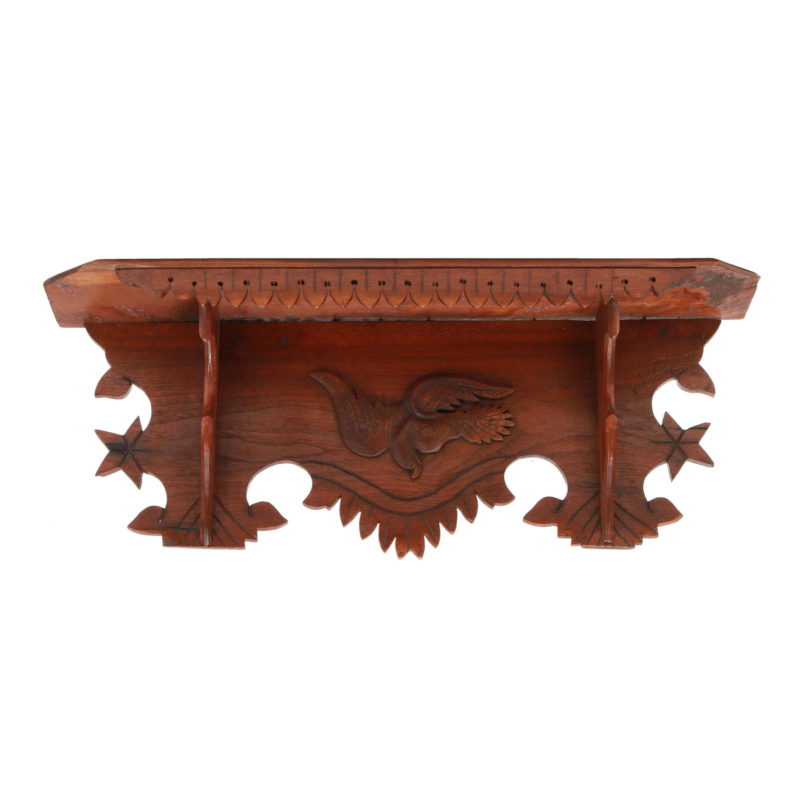 Folk Art Carved Eagle Bracket Shelf (1 of 7)