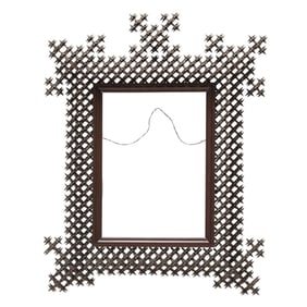 Large Tramp Art Crown of Thorns Frame