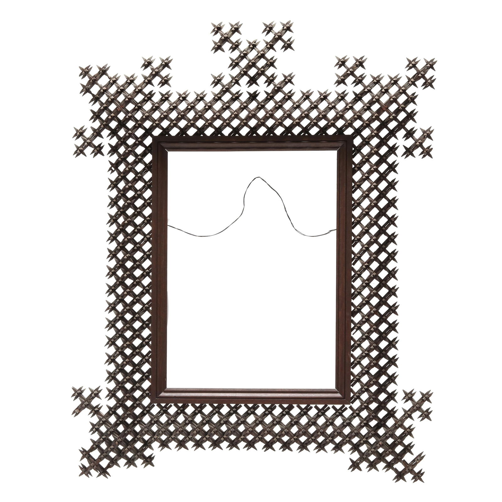 Large Tramp Art Crown of Thorns Frame (1 of 5)