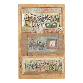 Purvis Young (American, 1943-2010), Triptych