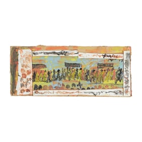 Purvis Young (American, 1943-2010), Funeral Procession