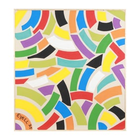 Sam Ezell (NC), Large Colorful Abstract Painting