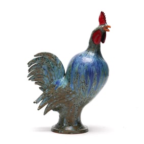 Charlie West (GA), Tall Folk Pottery Rooster