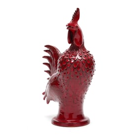 Charlie West (GA), Crimson Folk Pottery Rooster