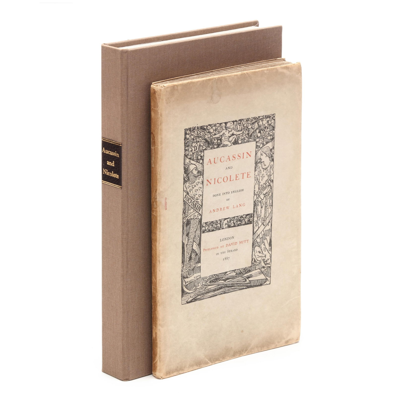 Signed Limited Edition of Aucassin and Nicolete: Signed Limited Edition of Aucassin and Nicolete Andrew Lang, trans. AUCASSIN AND NICOLETE. London: David Nutt, 1887. Limited edition; no. 61 of sixty-three total copies on Japanese paper (of which onl