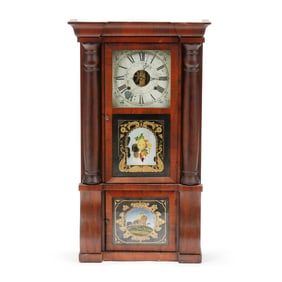 Seth Thomas Empire Eglomise Shelf Clock